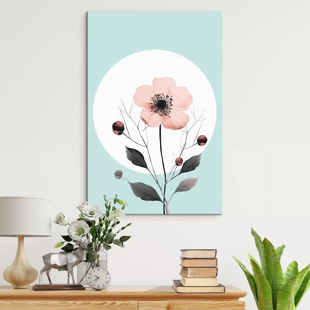 Wandbilder Helle Mohnblume s43994