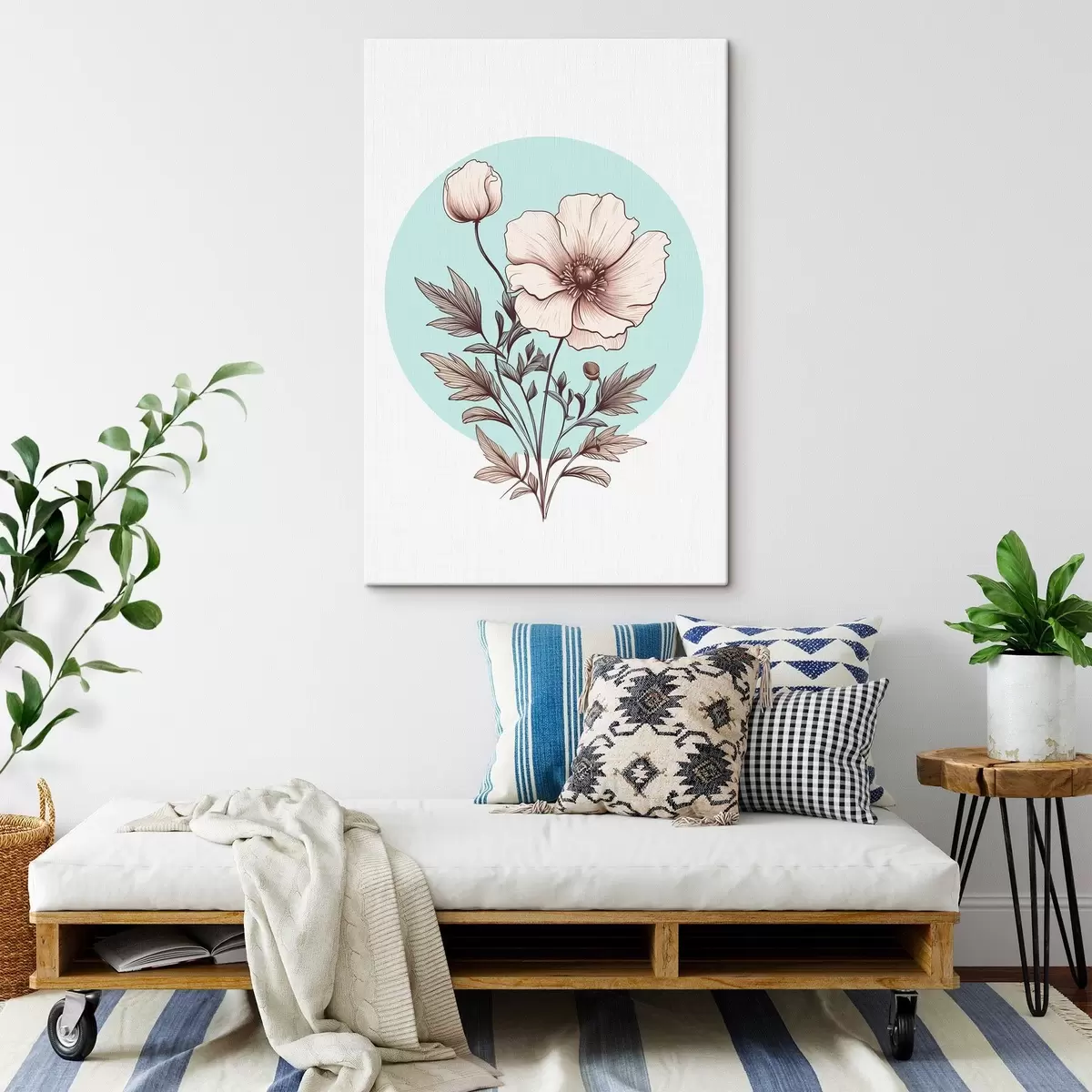 Wandbilder Gemalte Mohnblume s43995