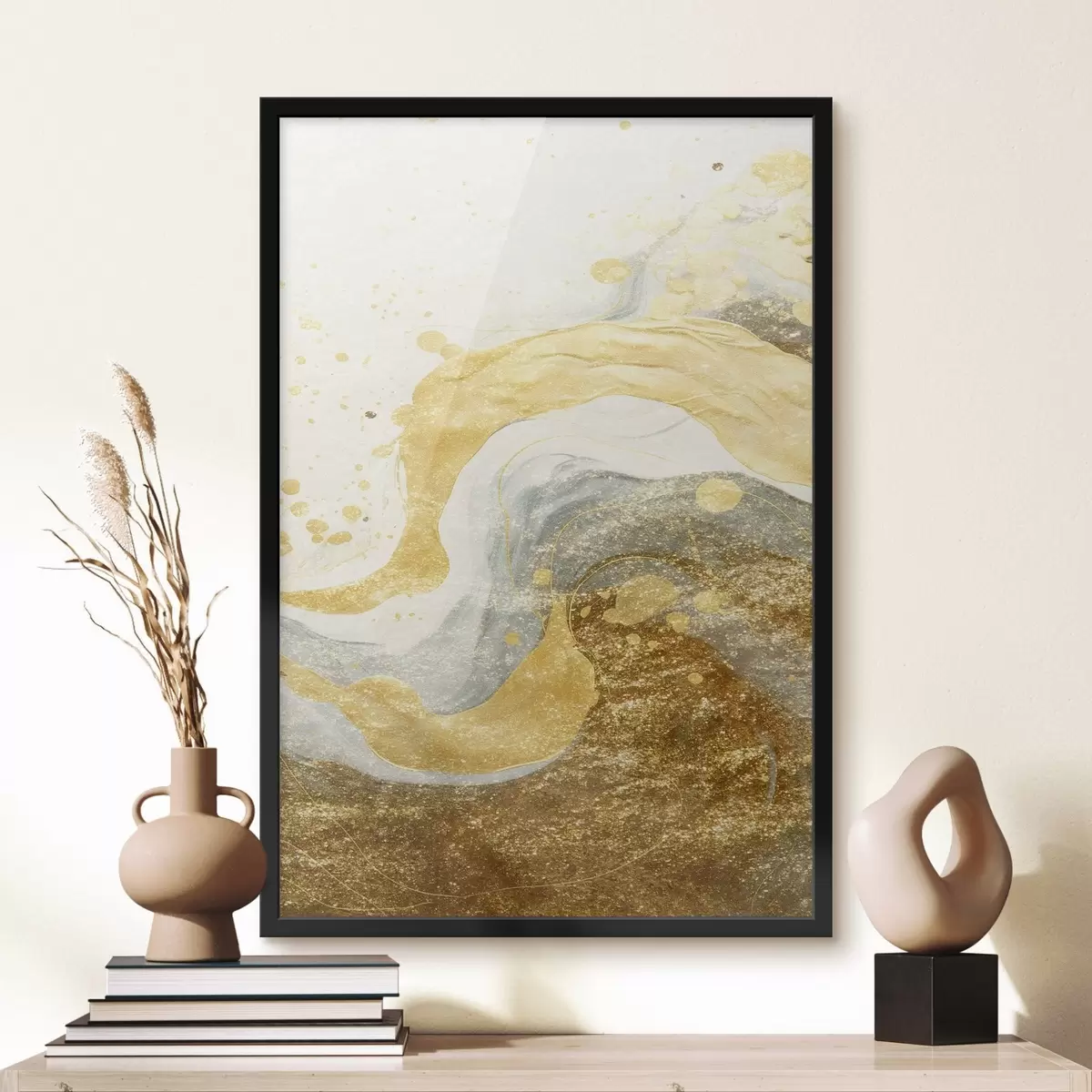 Poster Abstrakte Aquarellspritzer f44002