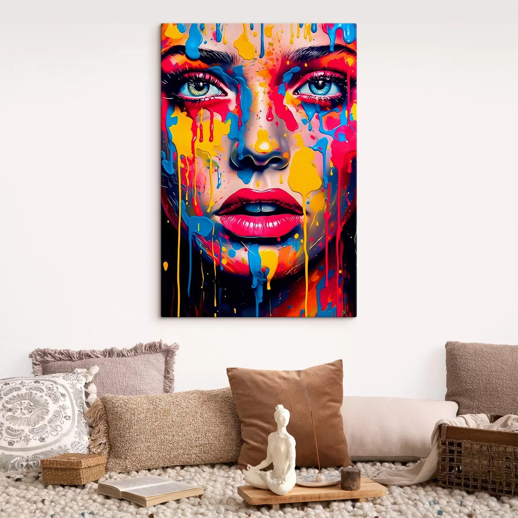 Wandbilder Gesicht in Farbe s44104