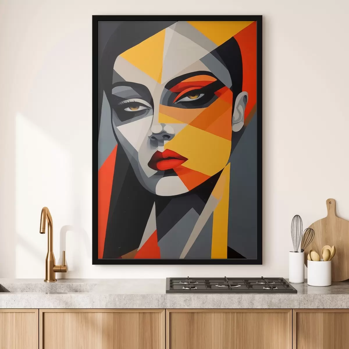 Poster Abstraktes Gesicht f44111