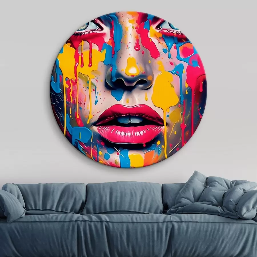 Wandbilder Gesicht in Farbe r44104