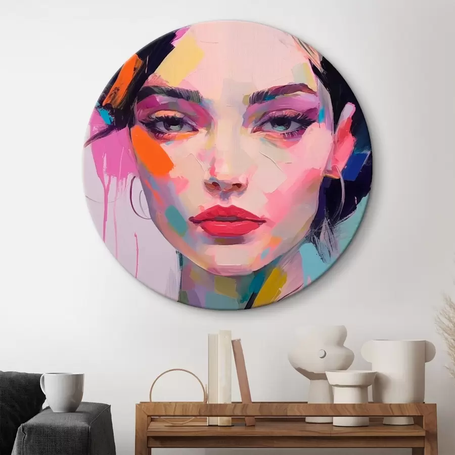 Wandbilder Gesicht in Farbe r44107