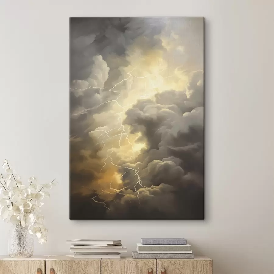 Wandbilder Gewitterwolken und Blitze s44123