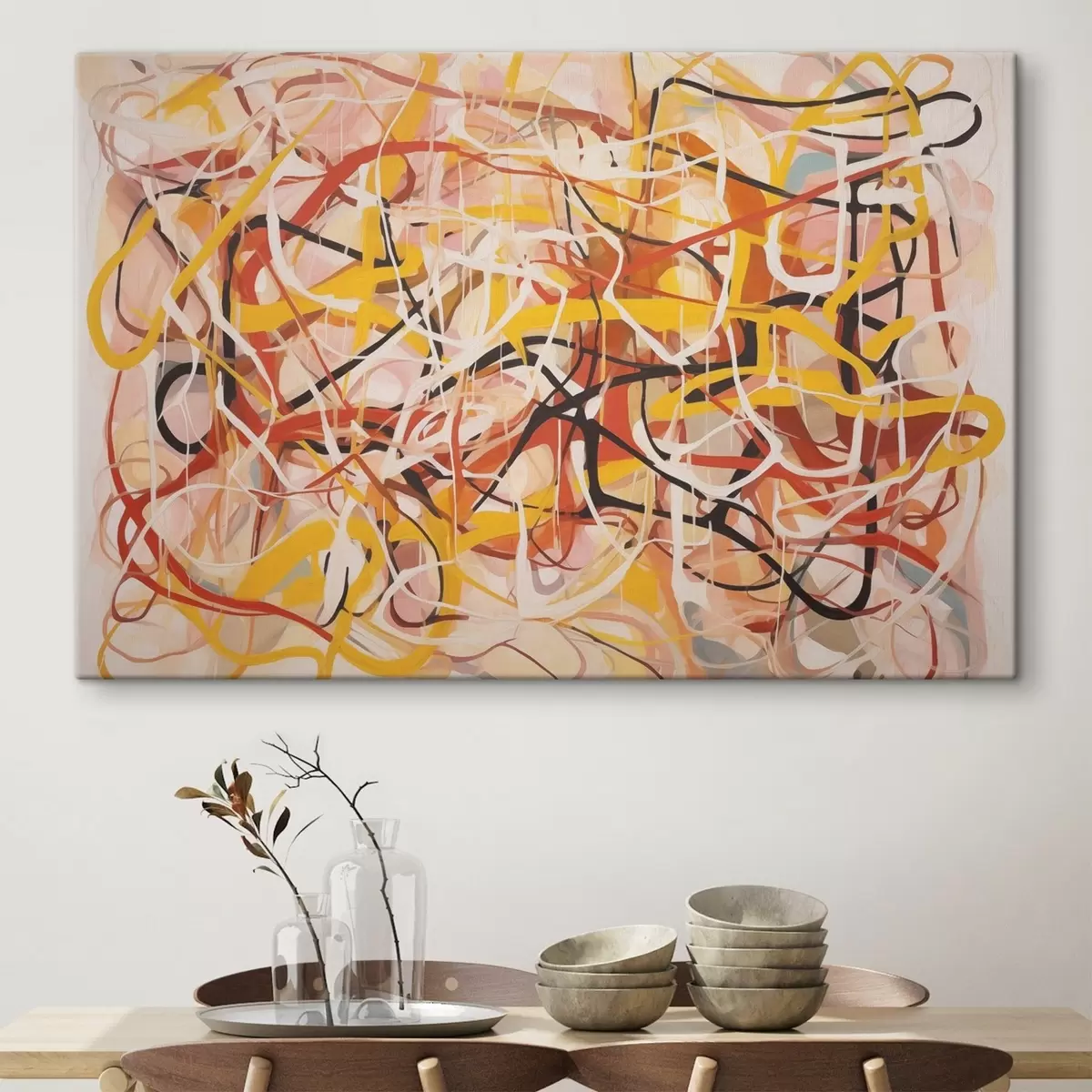 Wandbilder Verworrene Linien s44131