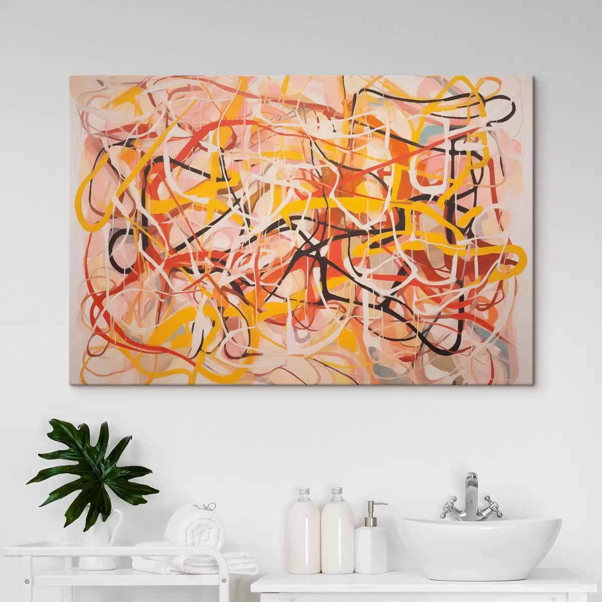 Wandbilder Verworrene Linien s44131