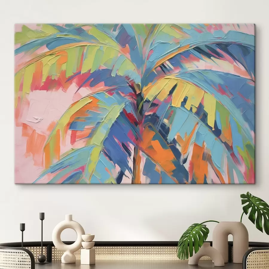 Wandbilder Helles Palmenlaub s44135