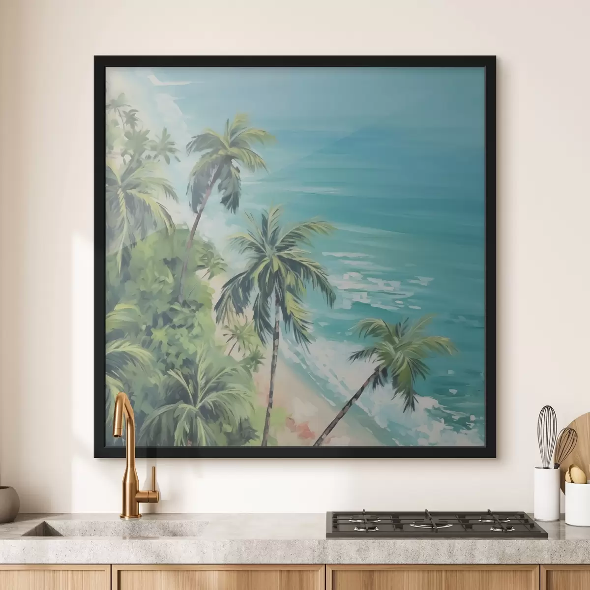 Poster Palmen am Meer f44126