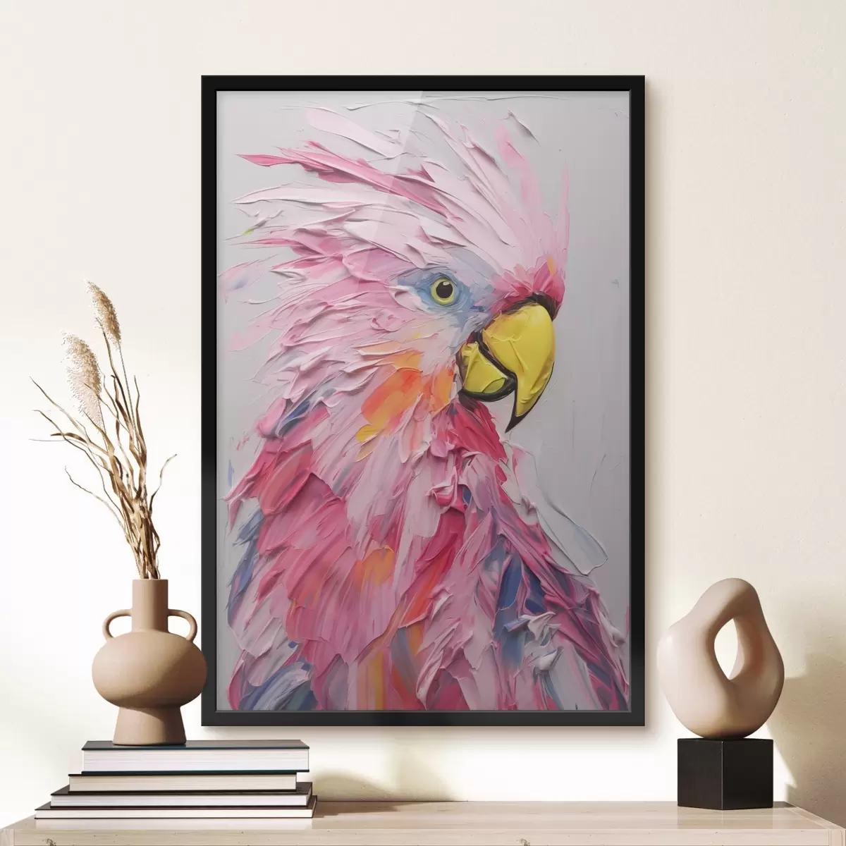 Poster Kakadu Imitation Gemälde f44132