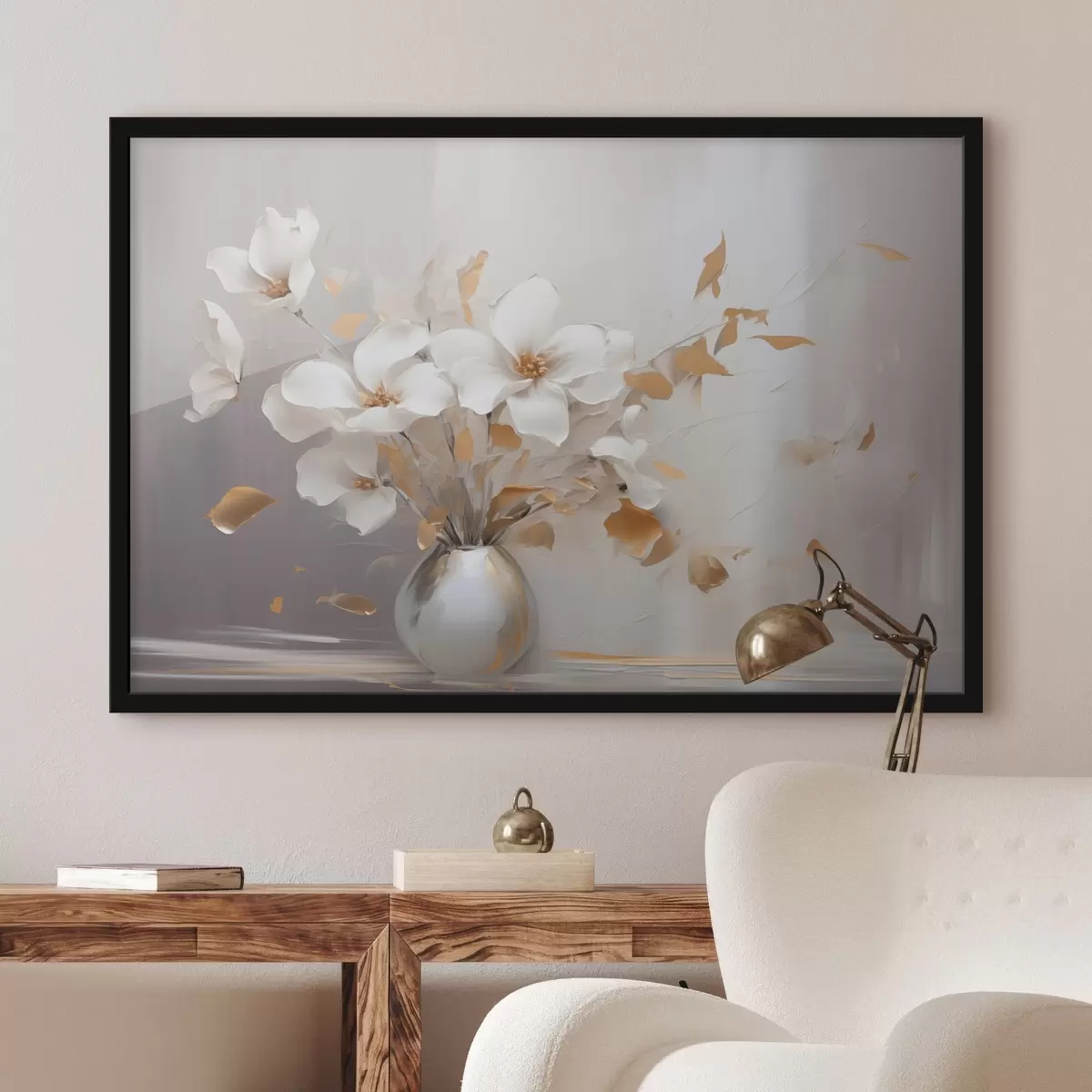 Poster Blumen in einer Vase f44133