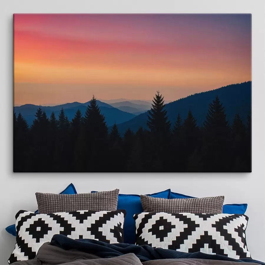 Wandbilder Schwarzwald bei Sonnenuntergang s44096