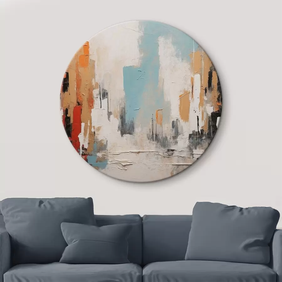 Wandbilder Abstrakte Stadt im Stil der Ölmalerei r44061