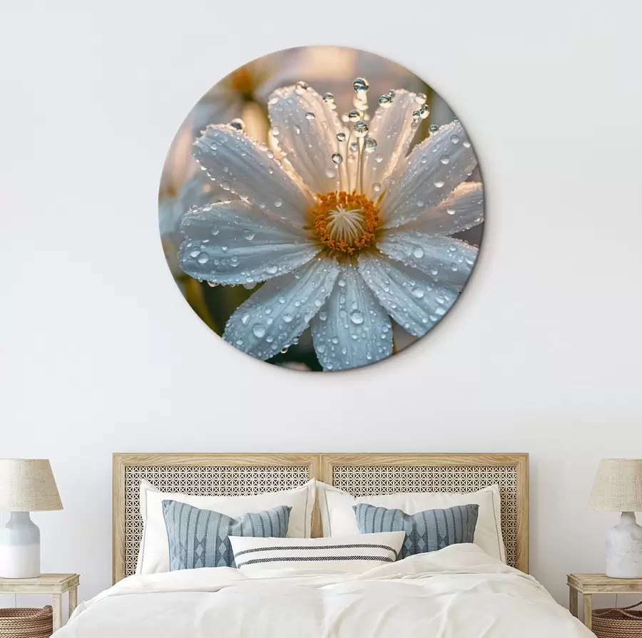 Wandbilder Kamille mit Tau r44101