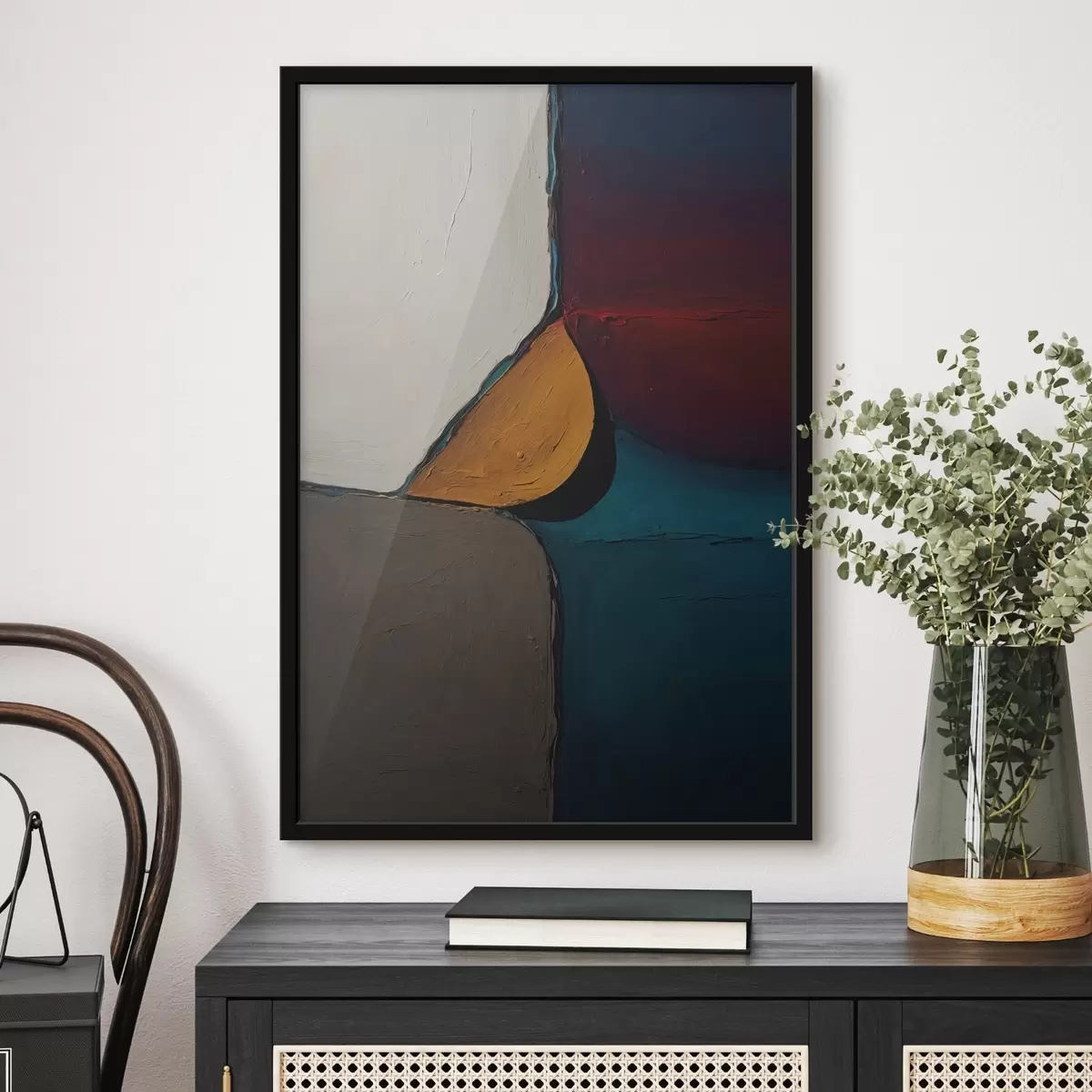 Poster Mehrfarbiges Relief f44095