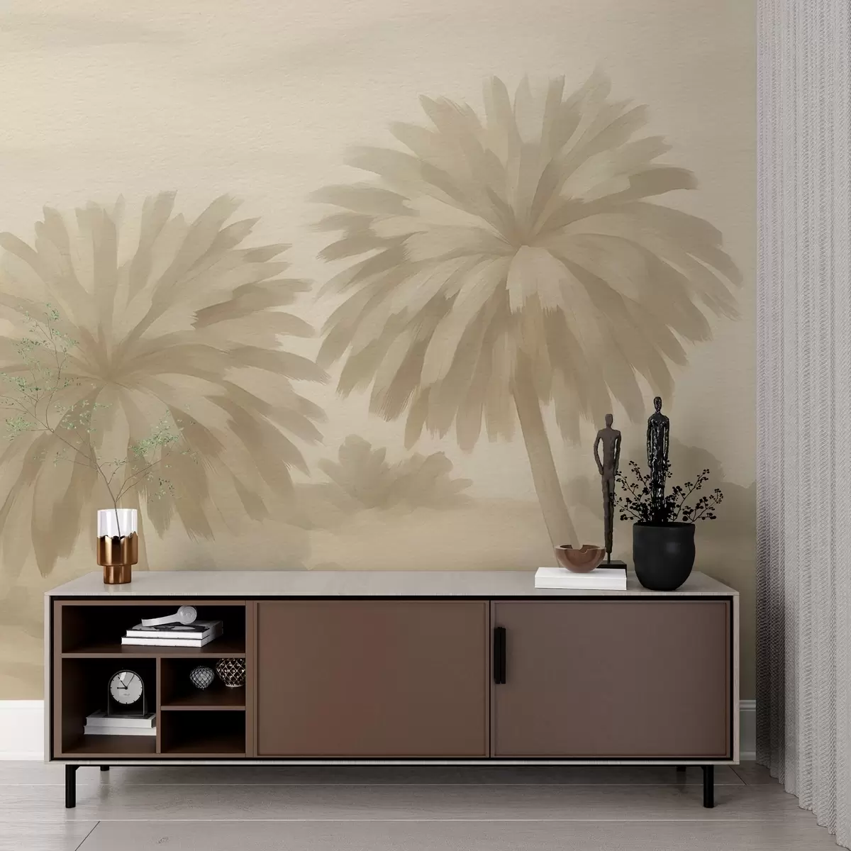 Fototapete Aquarellierte Landschaft w03824v1