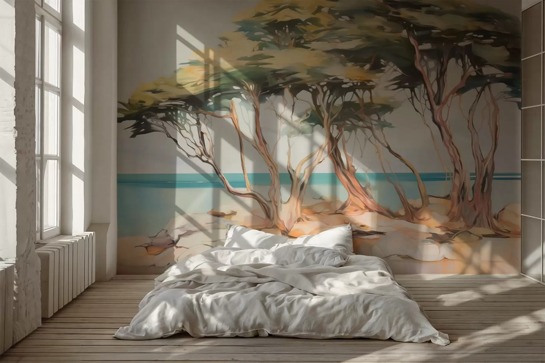 Fototapete Bäume am Meer w03855