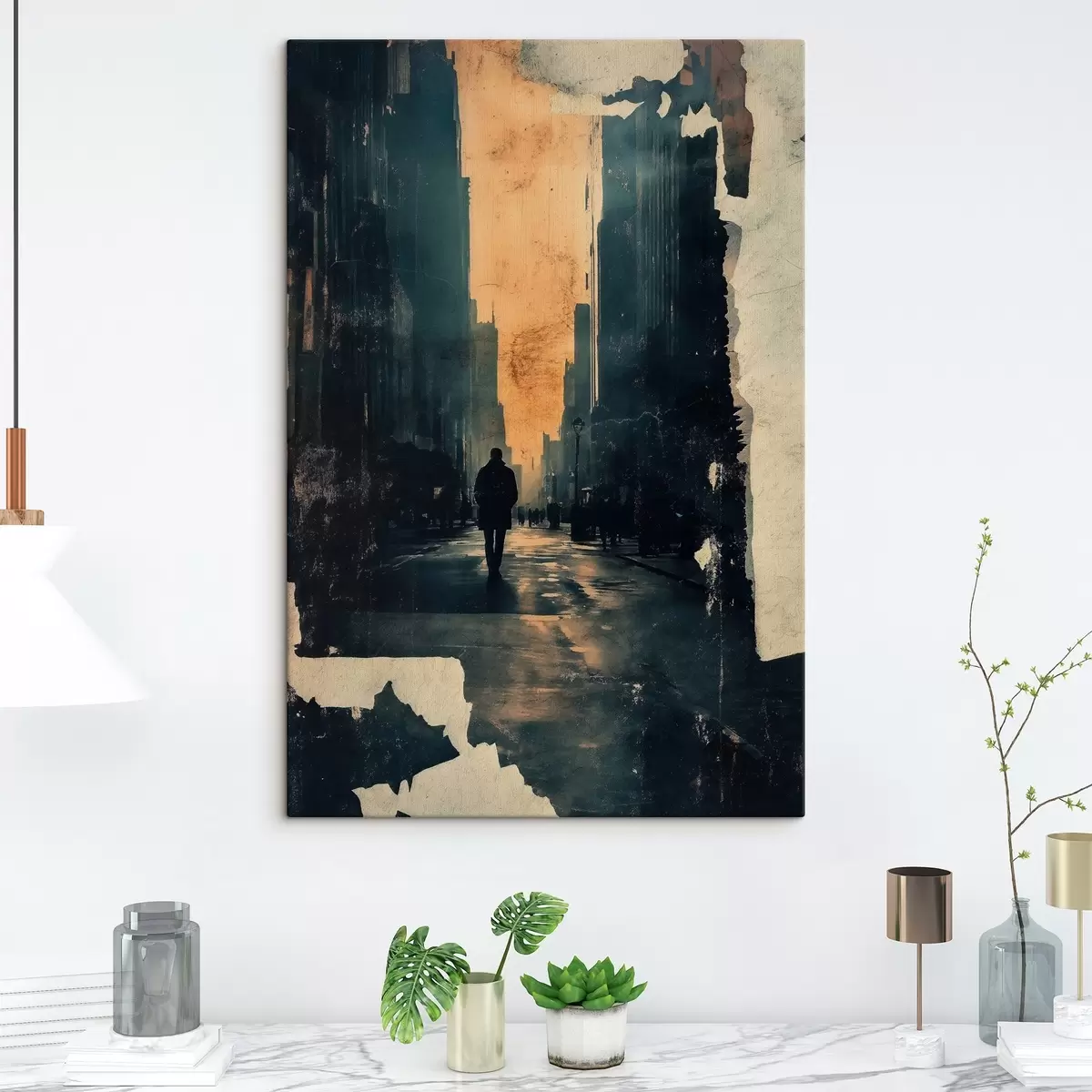 Wandbilder Alleine in der Metropole s44180