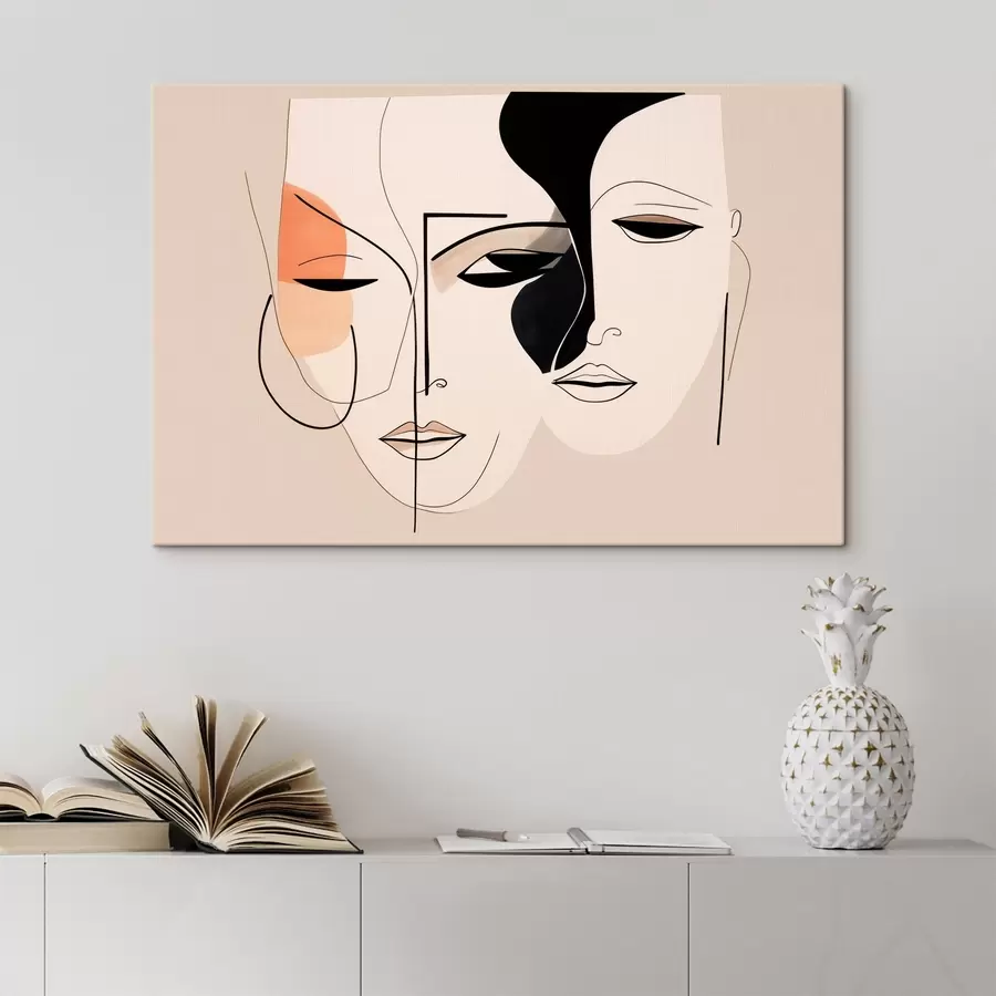 Wandbilder Zwei Gesichter der Abstraktion s44198