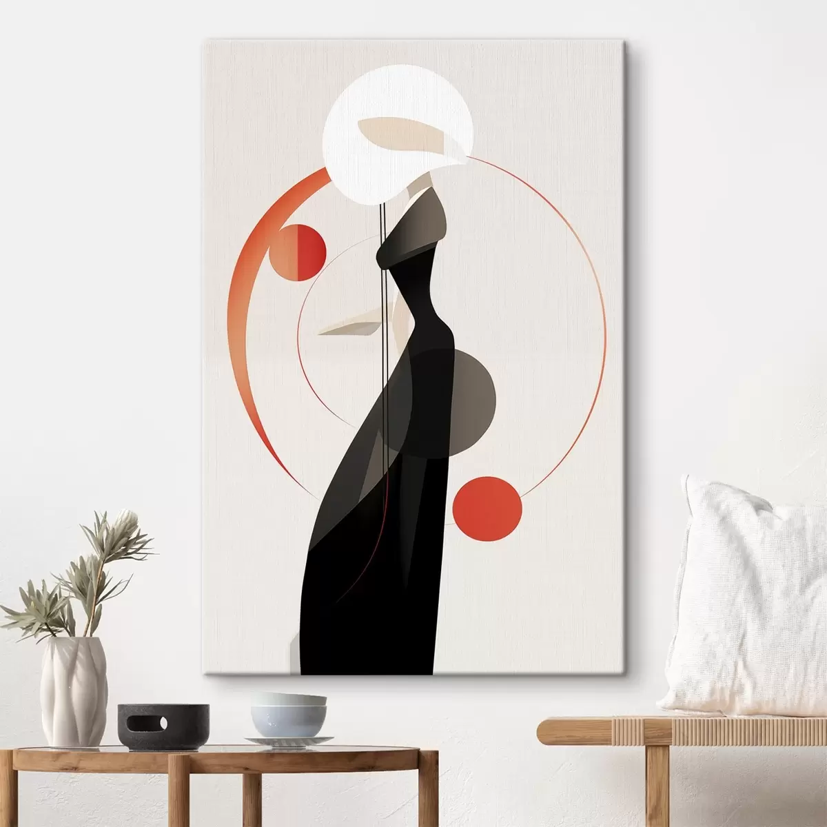 Wandbilder Silhouette im Tanz des Lichts s44208