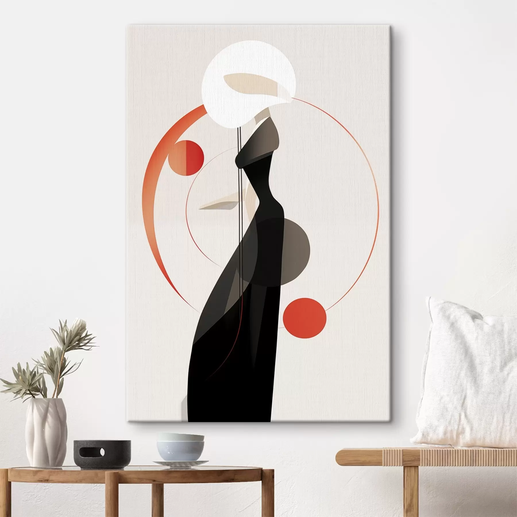 Wandbilder Silhouette im Tanz des Lichts s44208