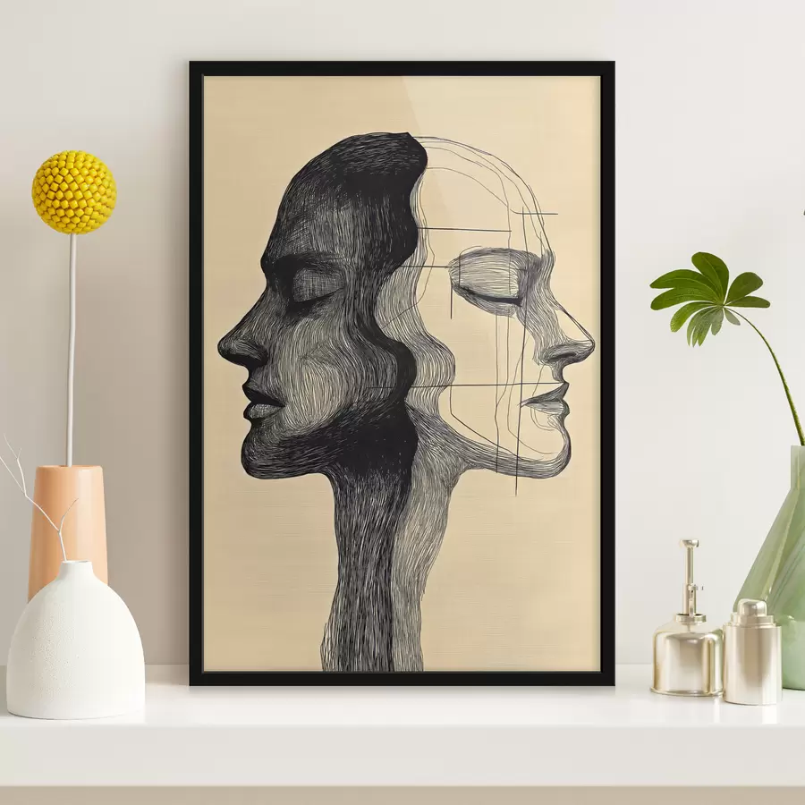 Fototapete Nordlichter über den Bergen f44175