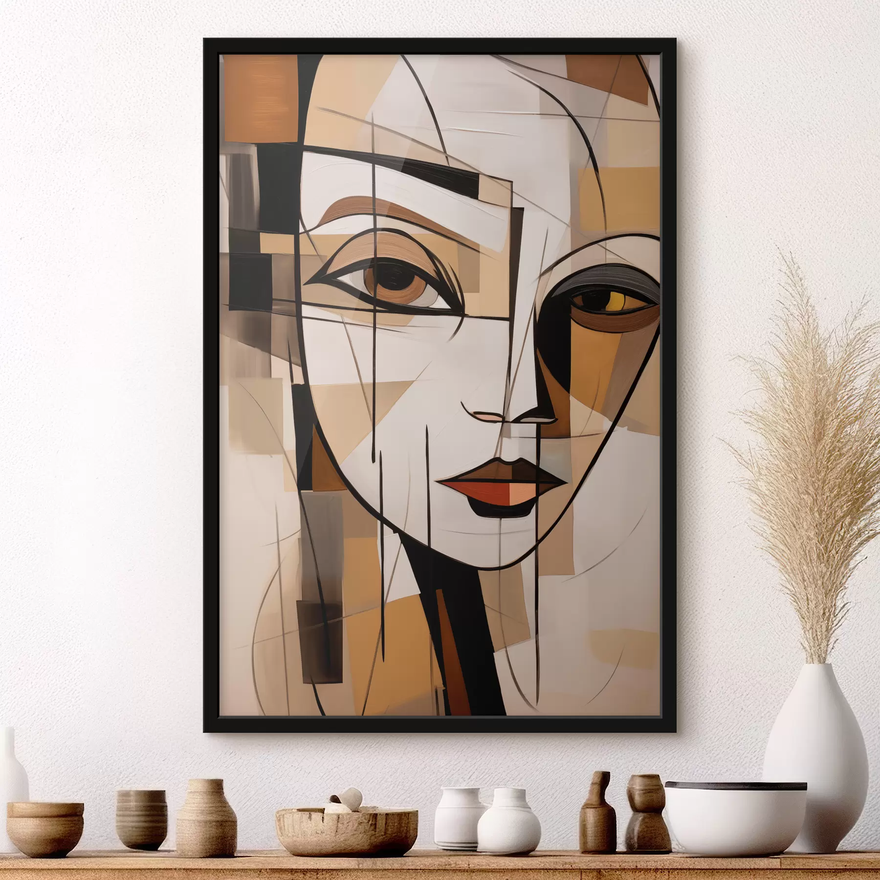 Fototapete Zwei Gesichter der Abstraktion f44201