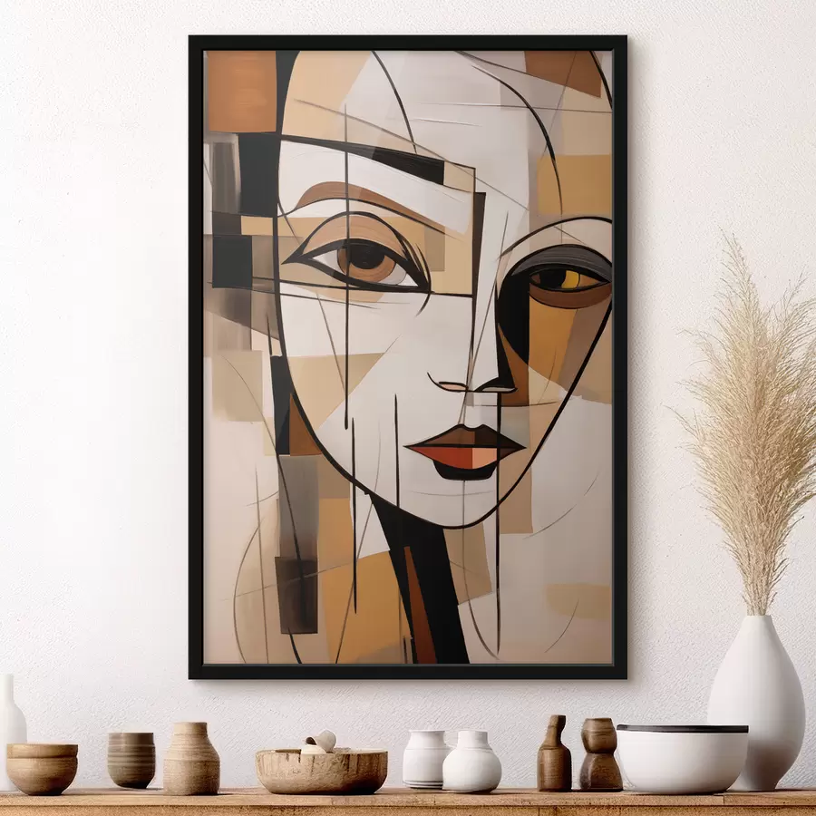 Fototapete Zwei Gesichter der Abstraktion f44201