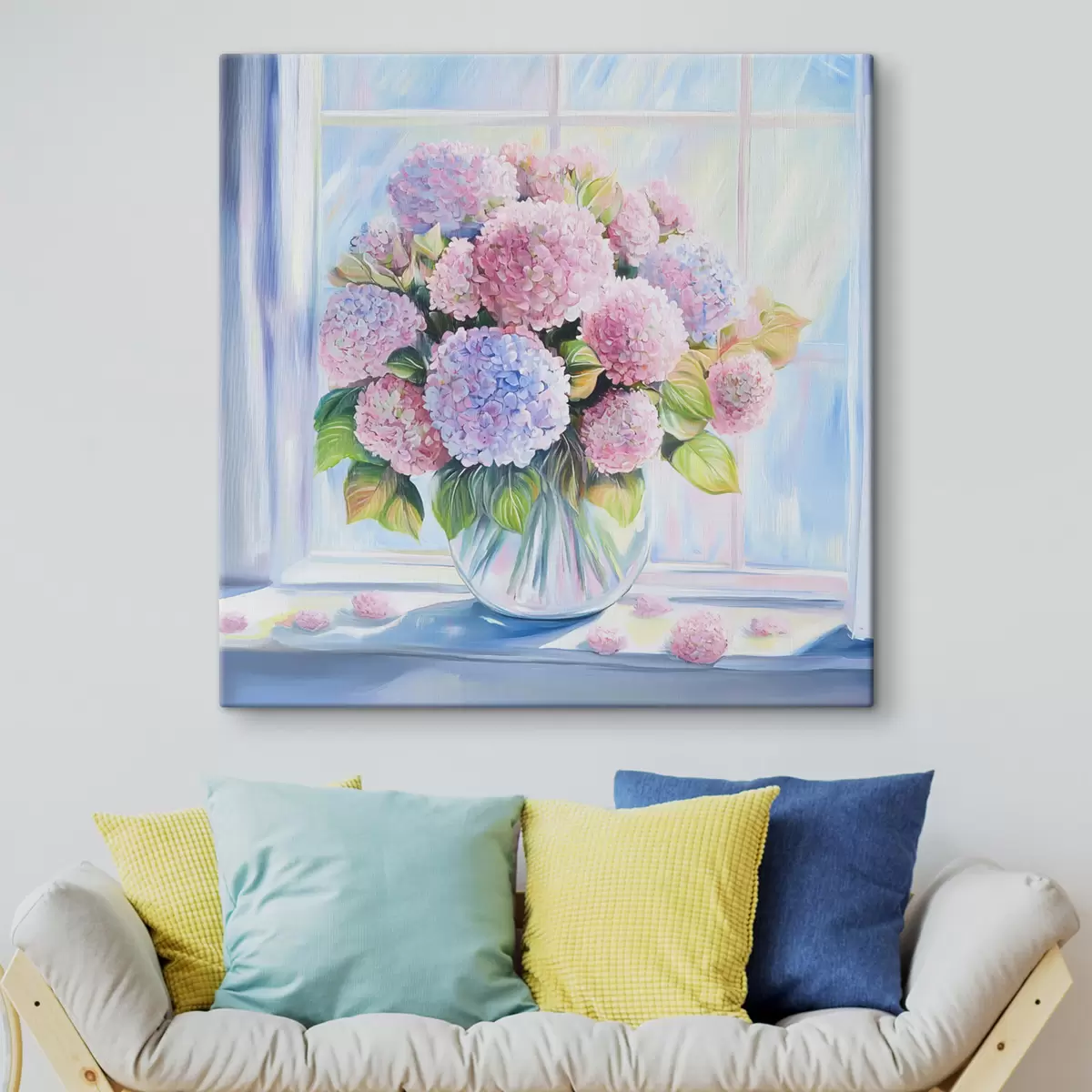 Wandbilder Blumenstrauß am Fenster s44210