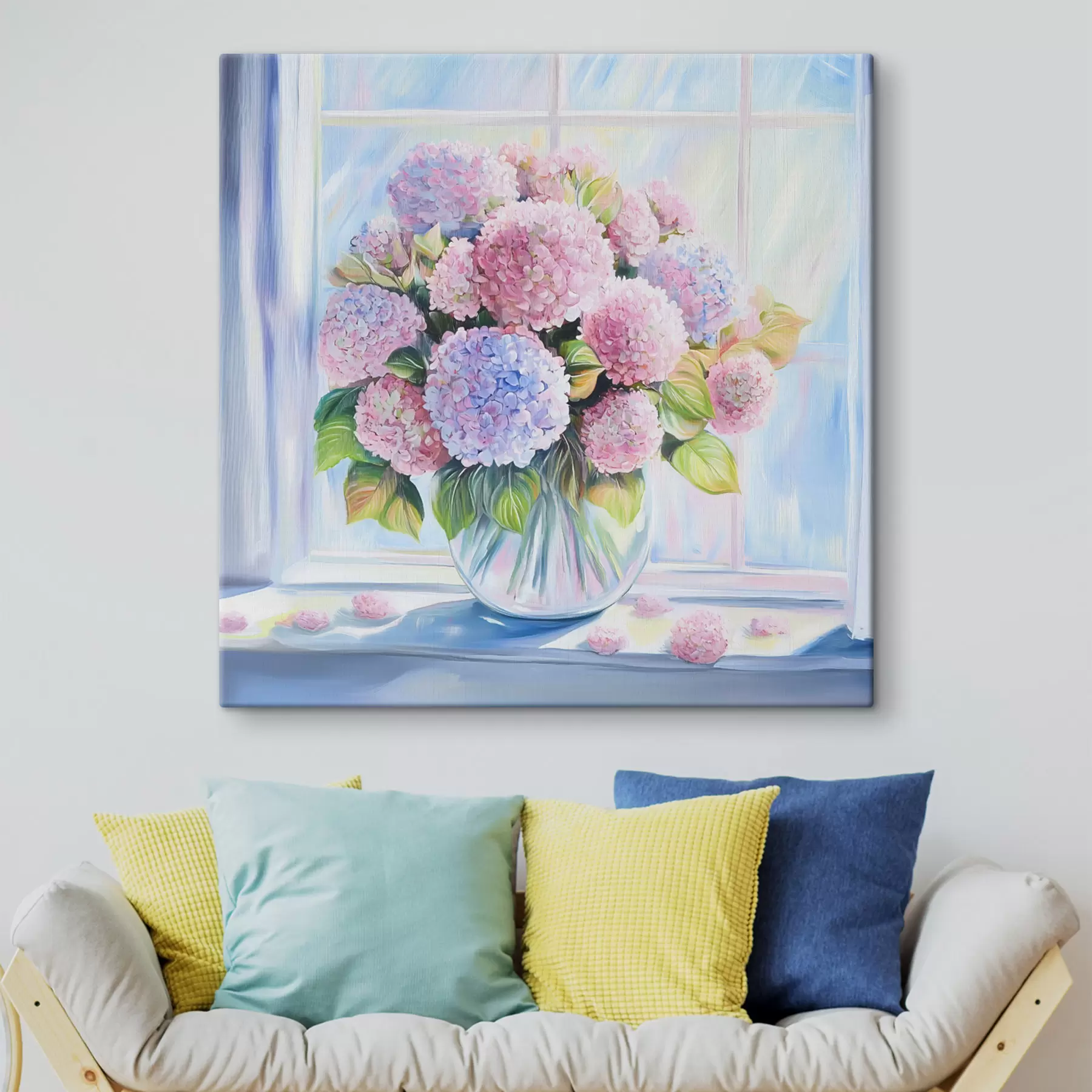 Fototapete Blumenstrauß am Fenster s44210