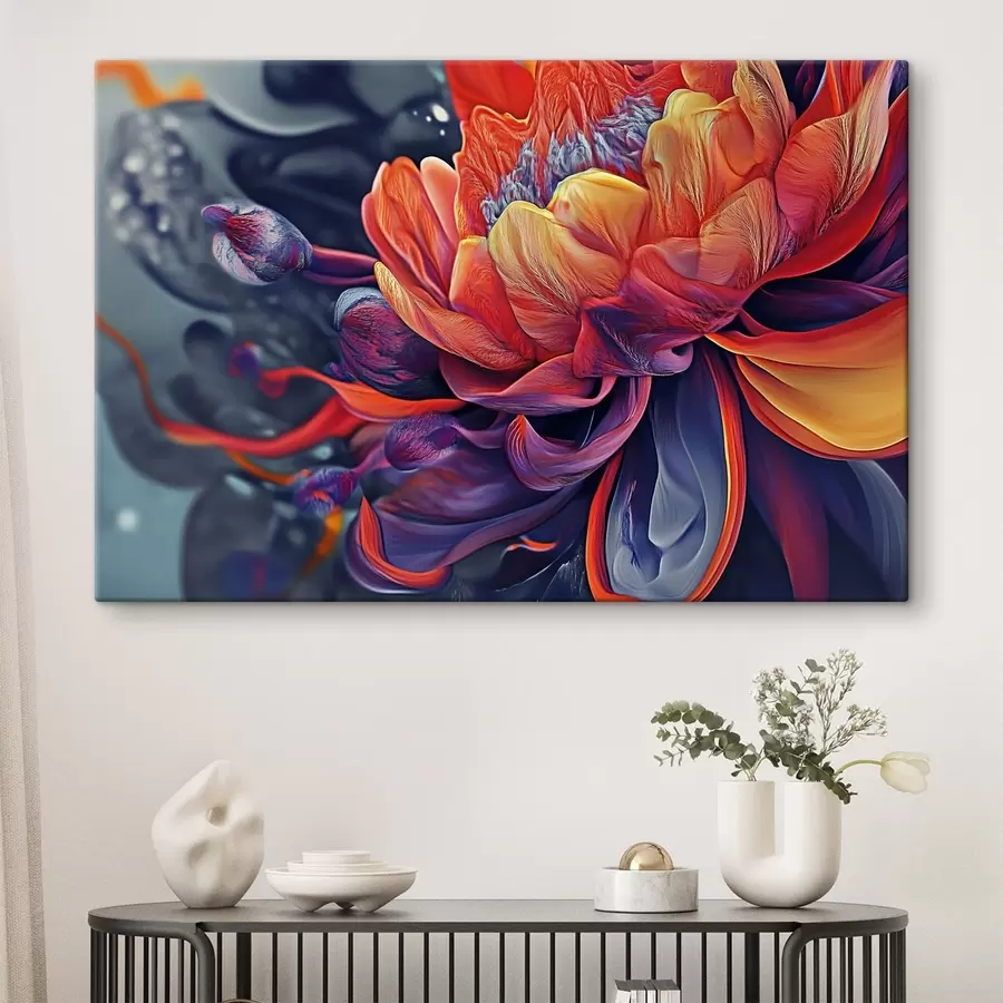 Wandbilder Große leuchtende Blume s44214