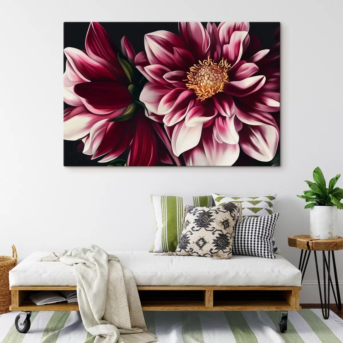 Wandbilder Große rosa Blume s44215