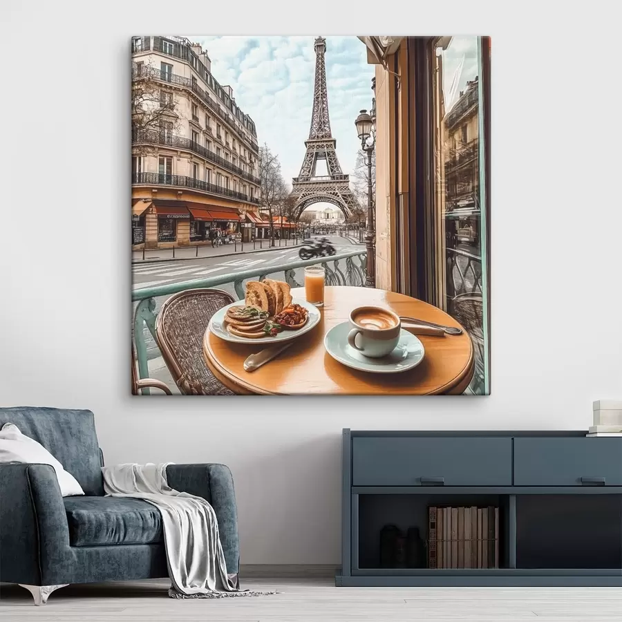 Wandbilder Blick auf den Eiffelturm s44225