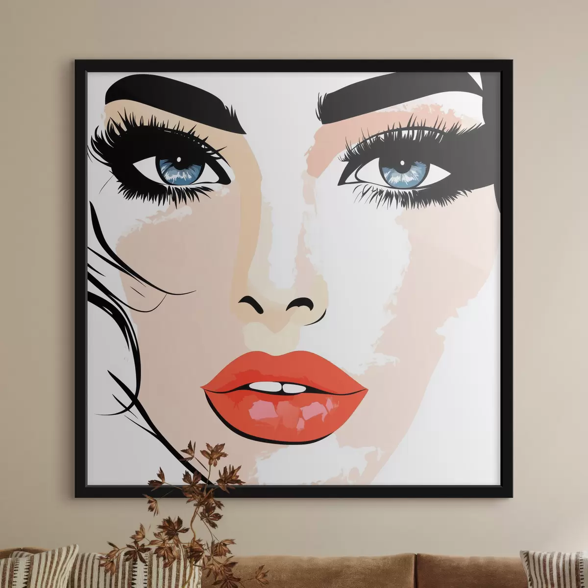 Poster Porträt eines Mädchens f44218