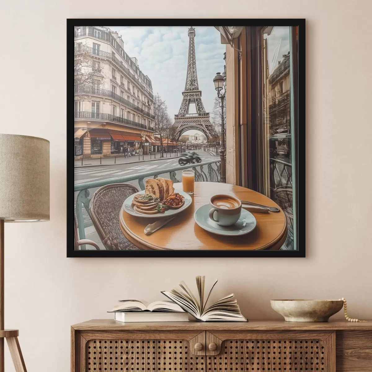 Poster Blick auf den Eiffelturm f44225