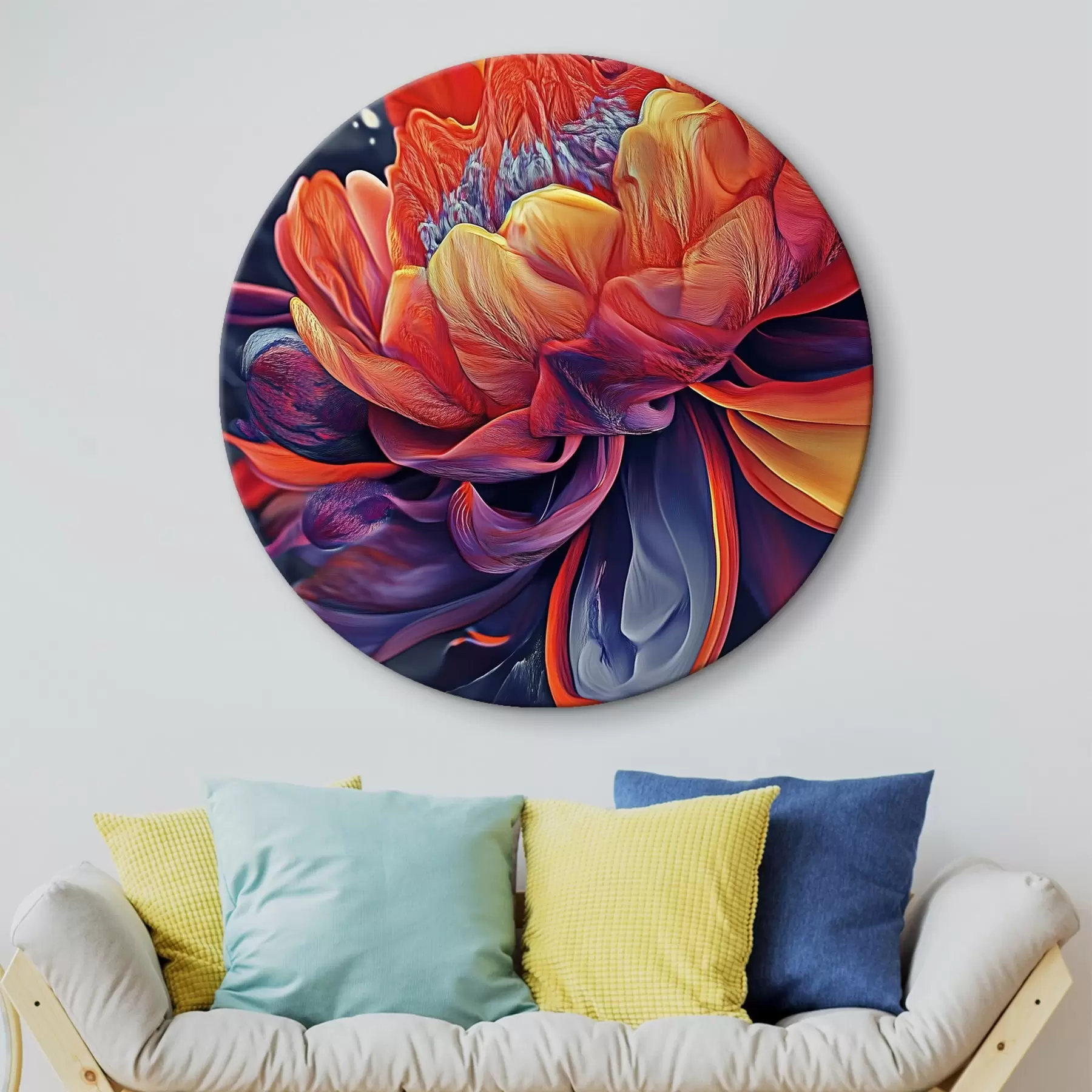 Wandbilder Große leuchtende Blume r44214