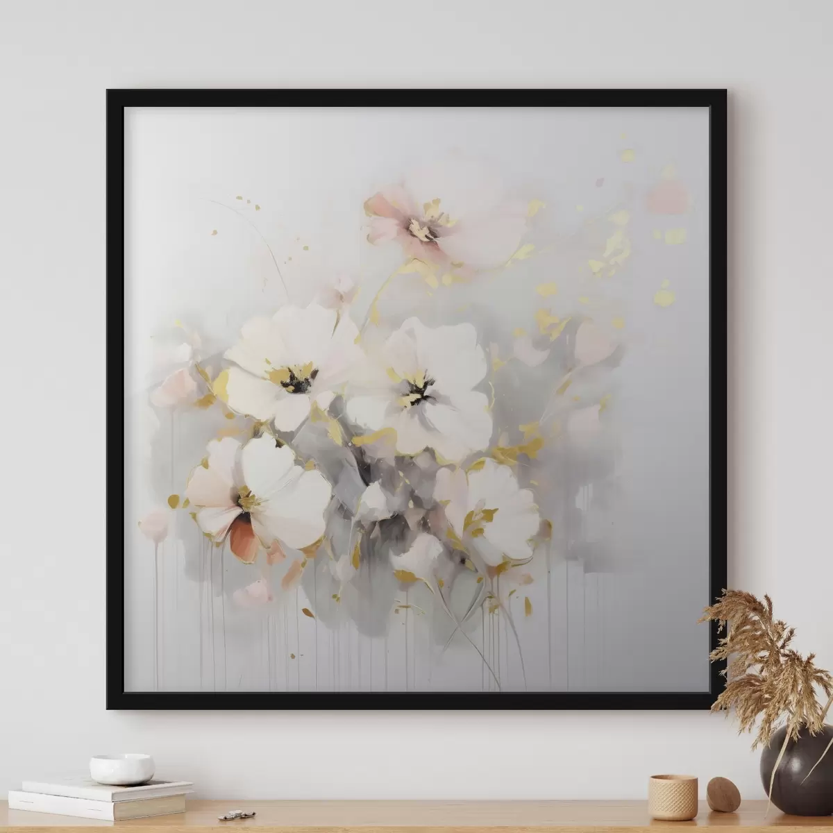 Poster Luftige Blumen im Aquarellstil f43902