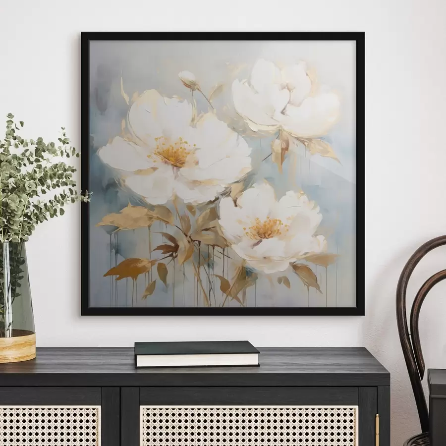 Fototapete Warme Wildblumen auf weichem Hintergrund f44047