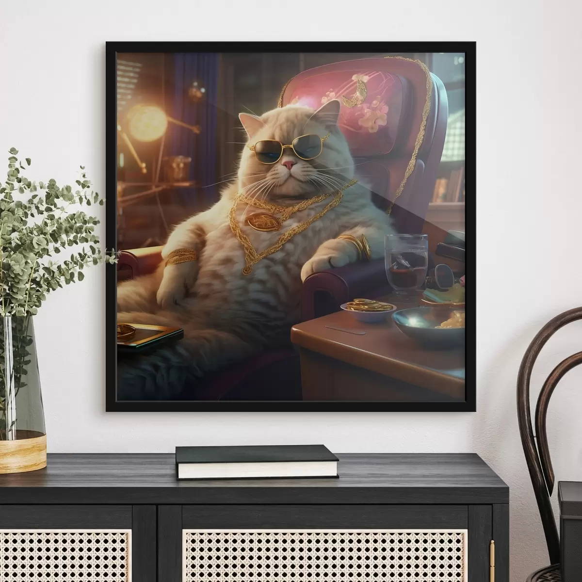 Poster Wichtige Katze f44242