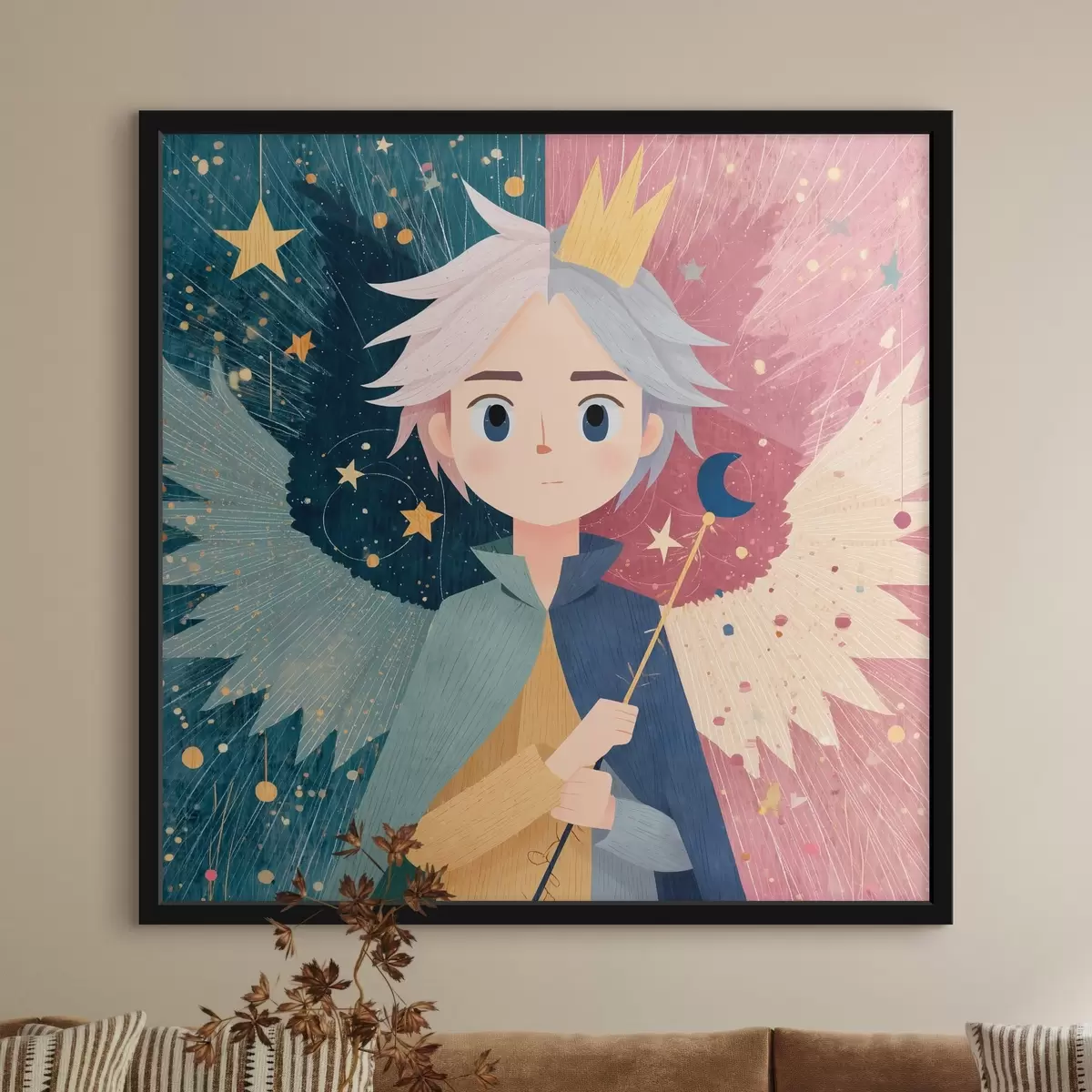 Poster Dualität im Stil der Fantasie f44245