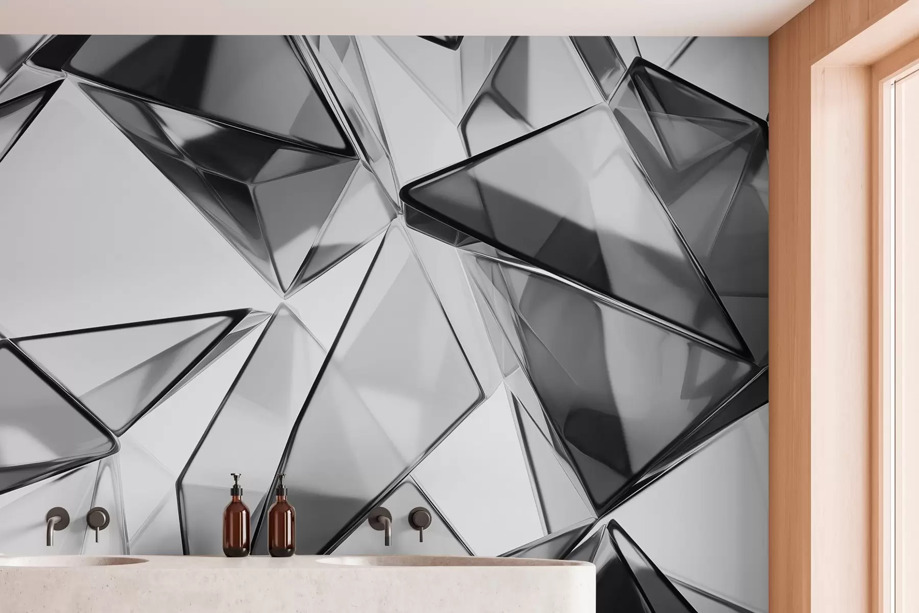 Fototapete Prismatische Abstraktion w03903