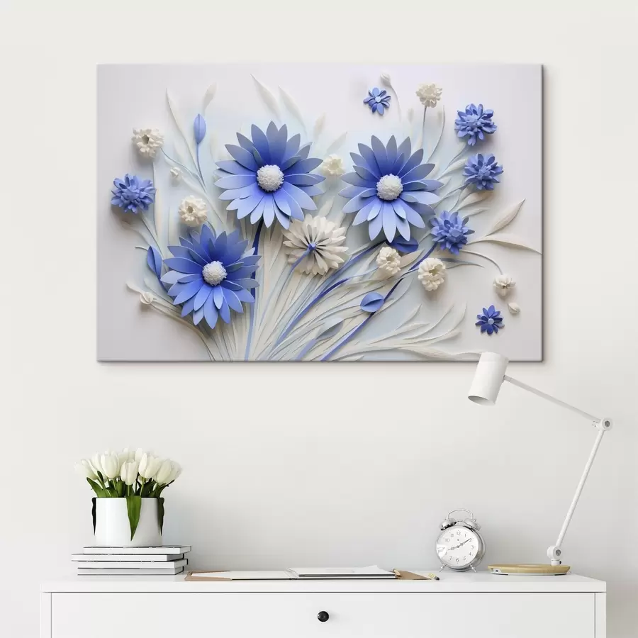 Wandbilder Blaue Blumen s44294