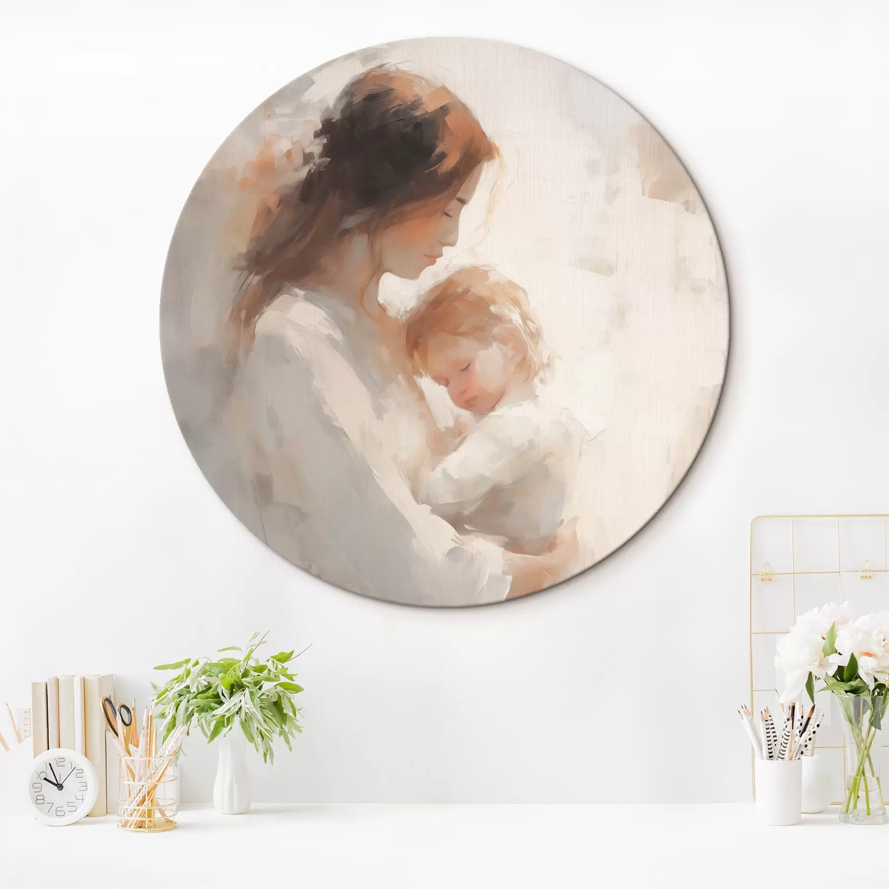 Wandbilder Mädchen mit Kind r44285