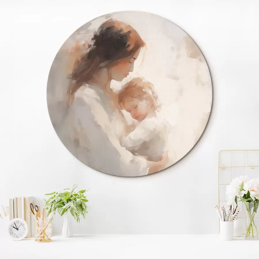 Wandbilder Mädchen mit Kind r44285