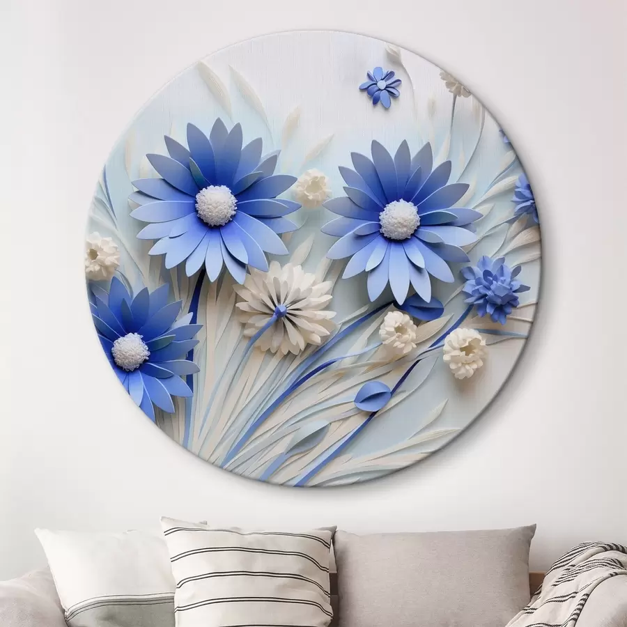 Wandbilder Blaue Blumen r44294