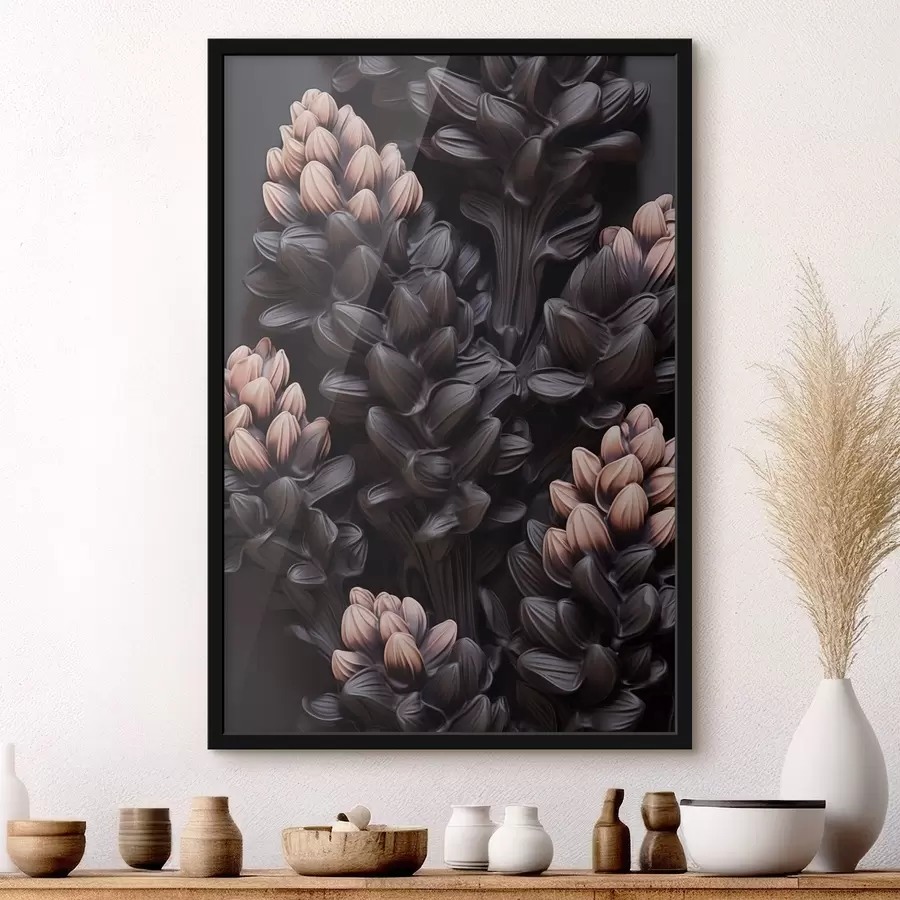 Fototapete Dunkle Blumen f44296