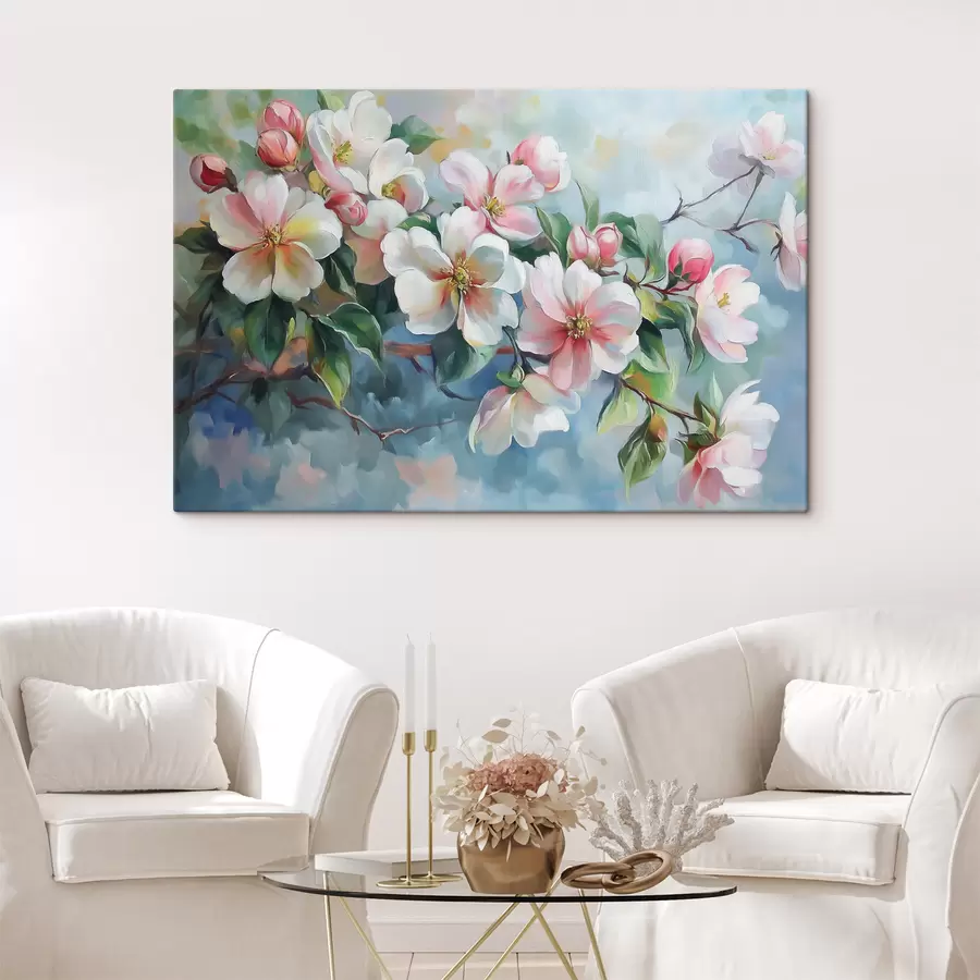 Wandbilder Zweig mit Blumen s44328