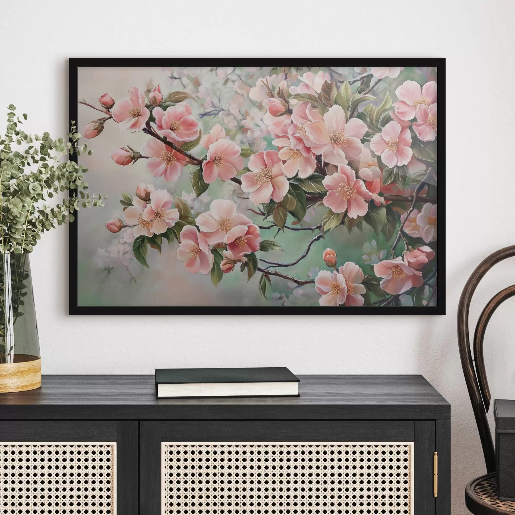 Wandbilder Blühende rosa Zweige f44327