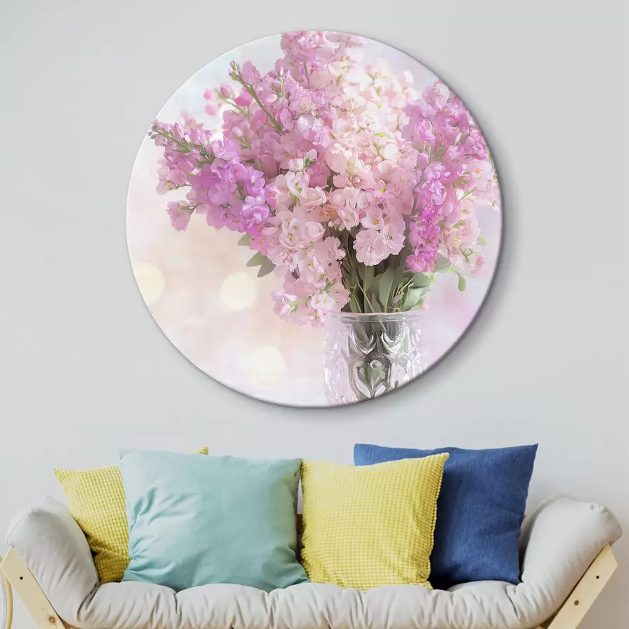 Wandbilder Rosa Blumenstrauß in einer Vase r44315