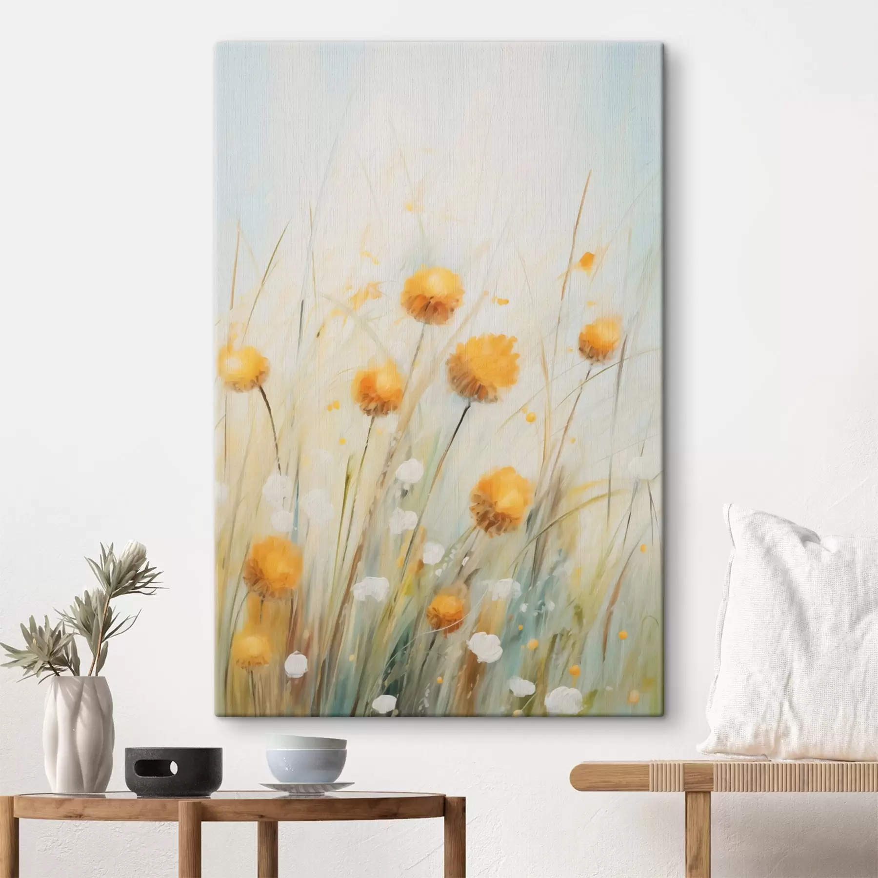 Wandbilder Wildblumen im Gras s44376