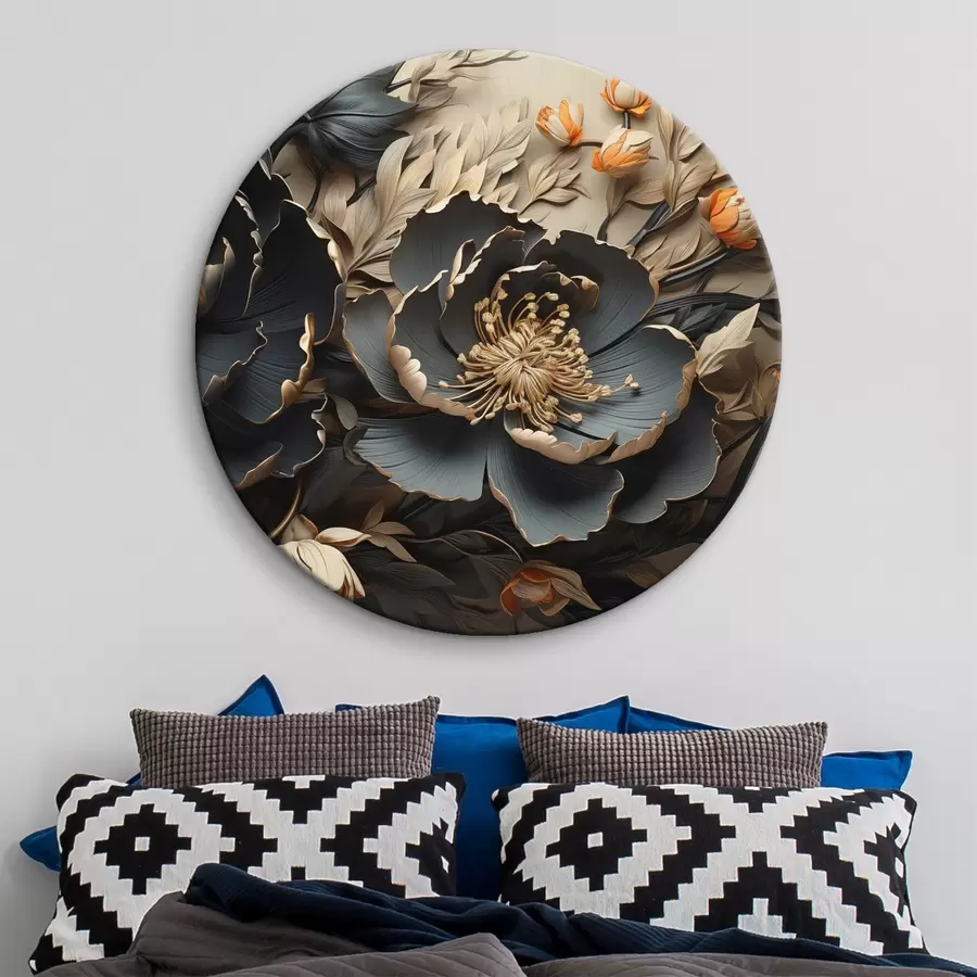 Wandbilder Große dunkle Blüten r44378